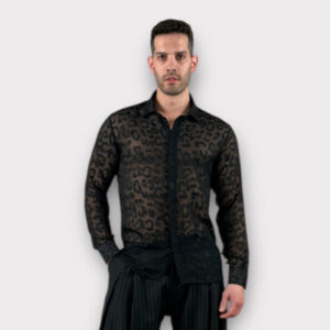 Πουκάμισο Regular fit transparent Black