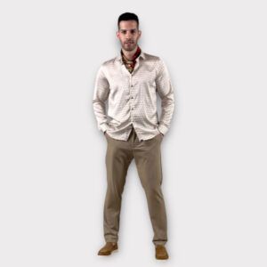 Πουκάμισο Regular fit Πουα Beige