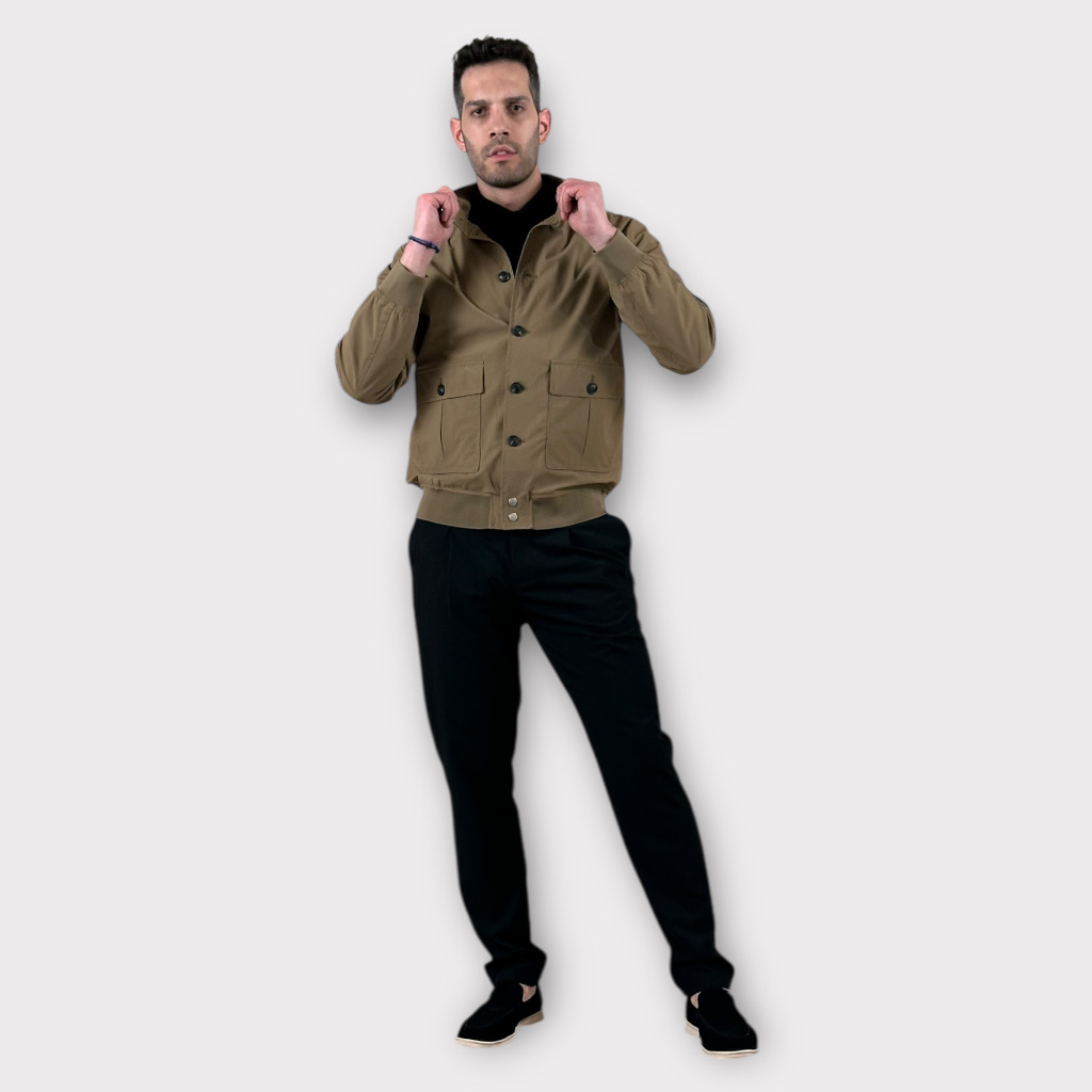 IMG 7690 Bomber Jacket Cacao