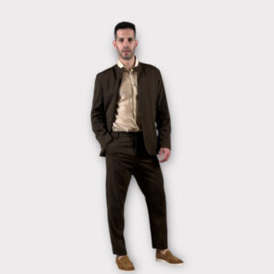 Κοστούμι Μαο Με Μονο Κουμπι Cacao