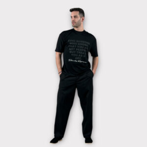 Takeshy Kurosawa T-shirt Over Lettering Black