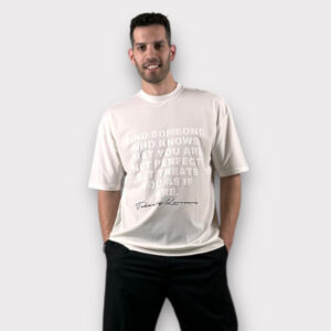 Takeshy Kurosawa T-shirt Over Lettering Off White