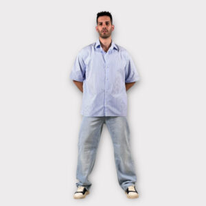 Ριγέ Πουκάμισο Over Σιελ