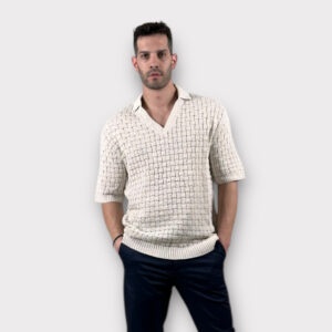 Polo V-Neck Beige