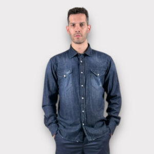 Takeshy Kurosawa Camicia Denim Stone Wash