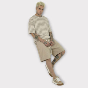 T-shirt Μαρινιερα Μπεζ