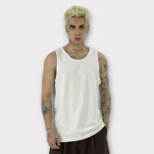 Tank Top White Oversize