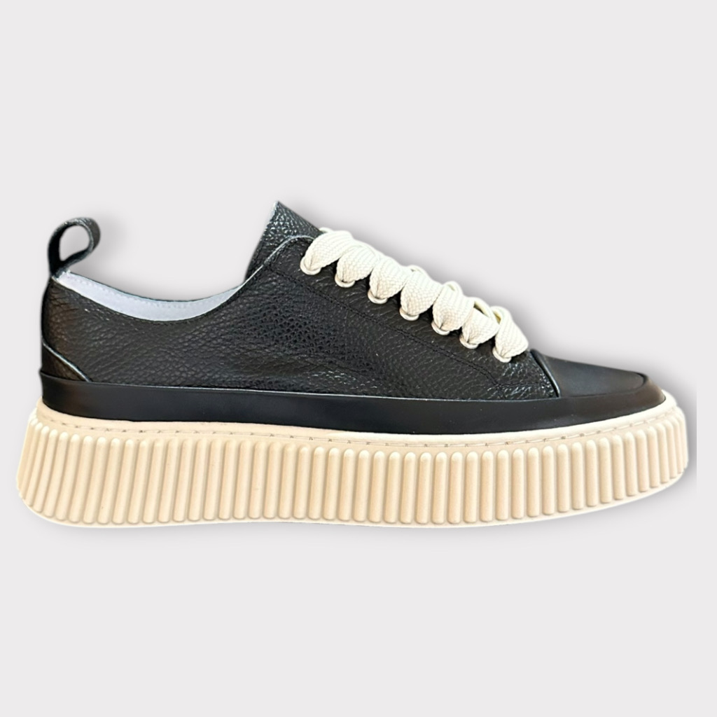 Sneakers Μαύρα Δερμα
