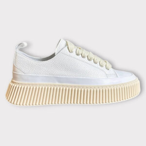 Sneakers Λευκα Δερμα