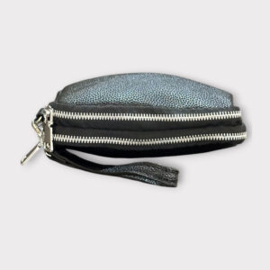 Τσαντάκι Χειρός Διπλό Μαύρο