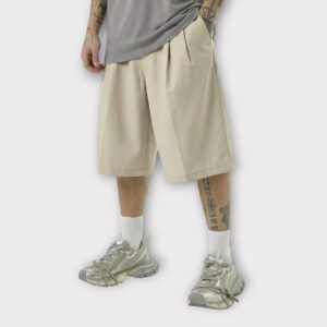 Βερμούδα Oversized Mix Beige