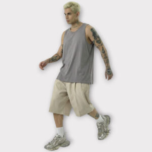 Βερμούδα Oversized Mix Beige