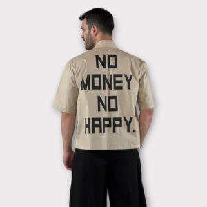 Πουκάμισο No Money No Happy Beige