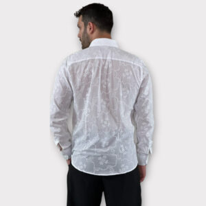 Πουκάμισο Regular fit Geometric White