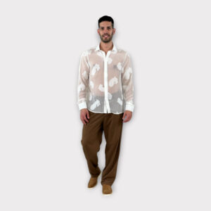 Πουκάμισο Regular fit Transparent White