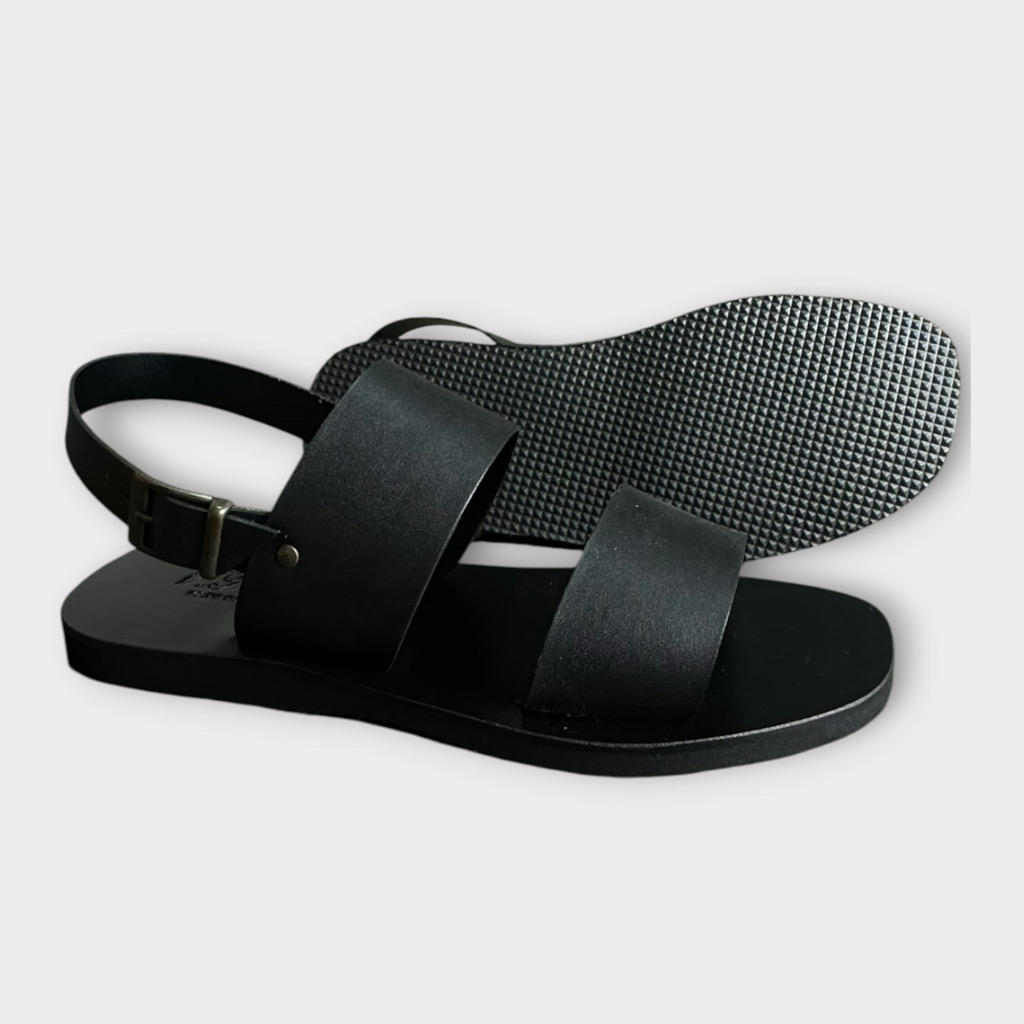 IMG 1674 Σανδάλια Μαύρα Δέρμα Back Strap