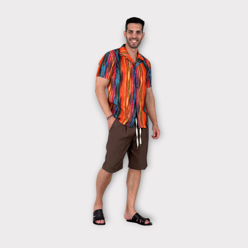 IMG 1880 Πουκάμισο Adri Misto Lino Multicolored