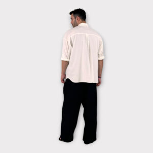 Πουκάμισο Mix Lino Oversize White