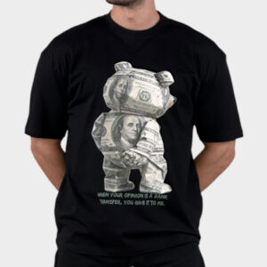 Takeshy Kurosawa T-Shirt Teddy Money Nero