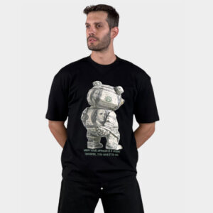 Takeshy Kurosawa T-Shirt Teddy Money Nero
