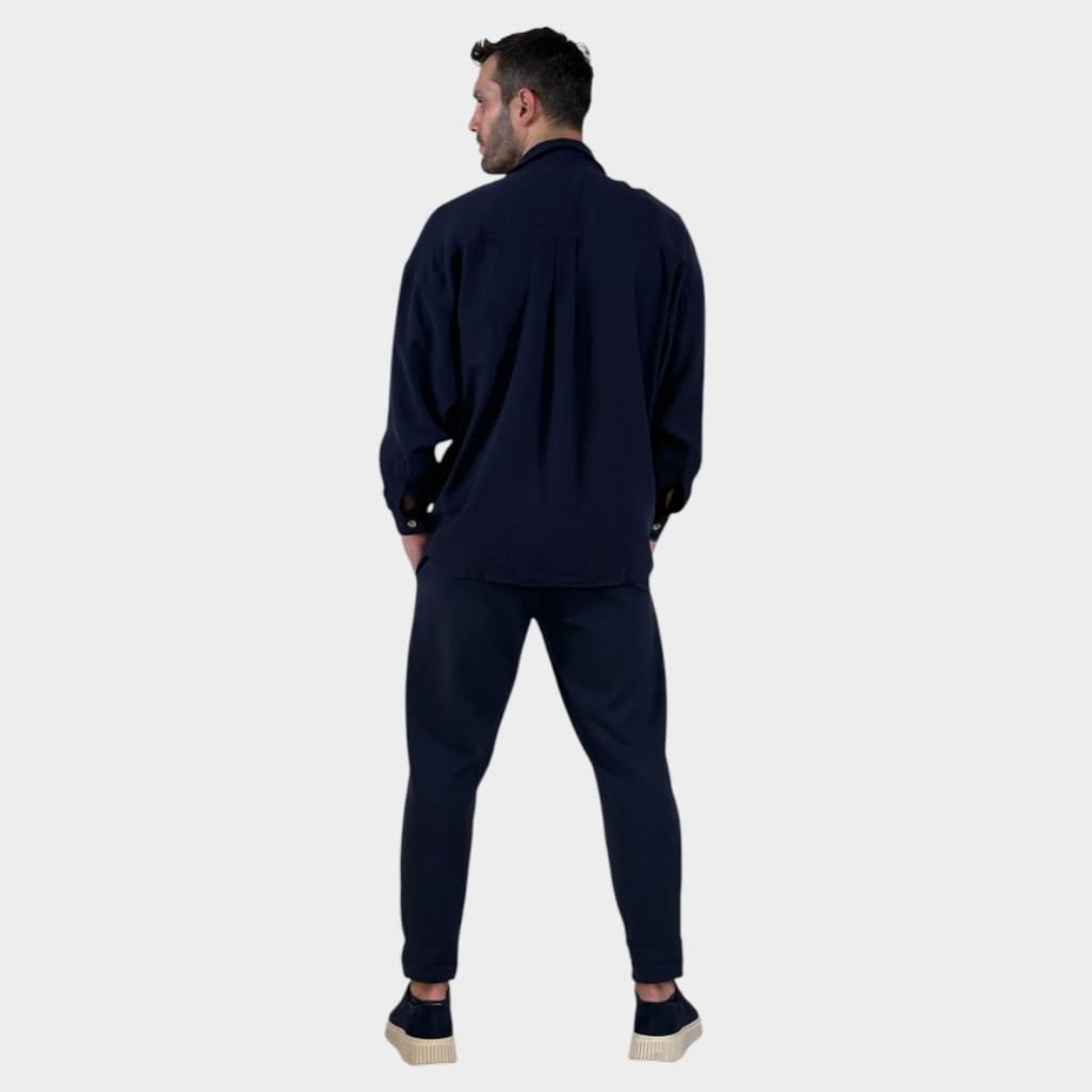 IMG 3313 Πουκάμισο Μπλε Oversize