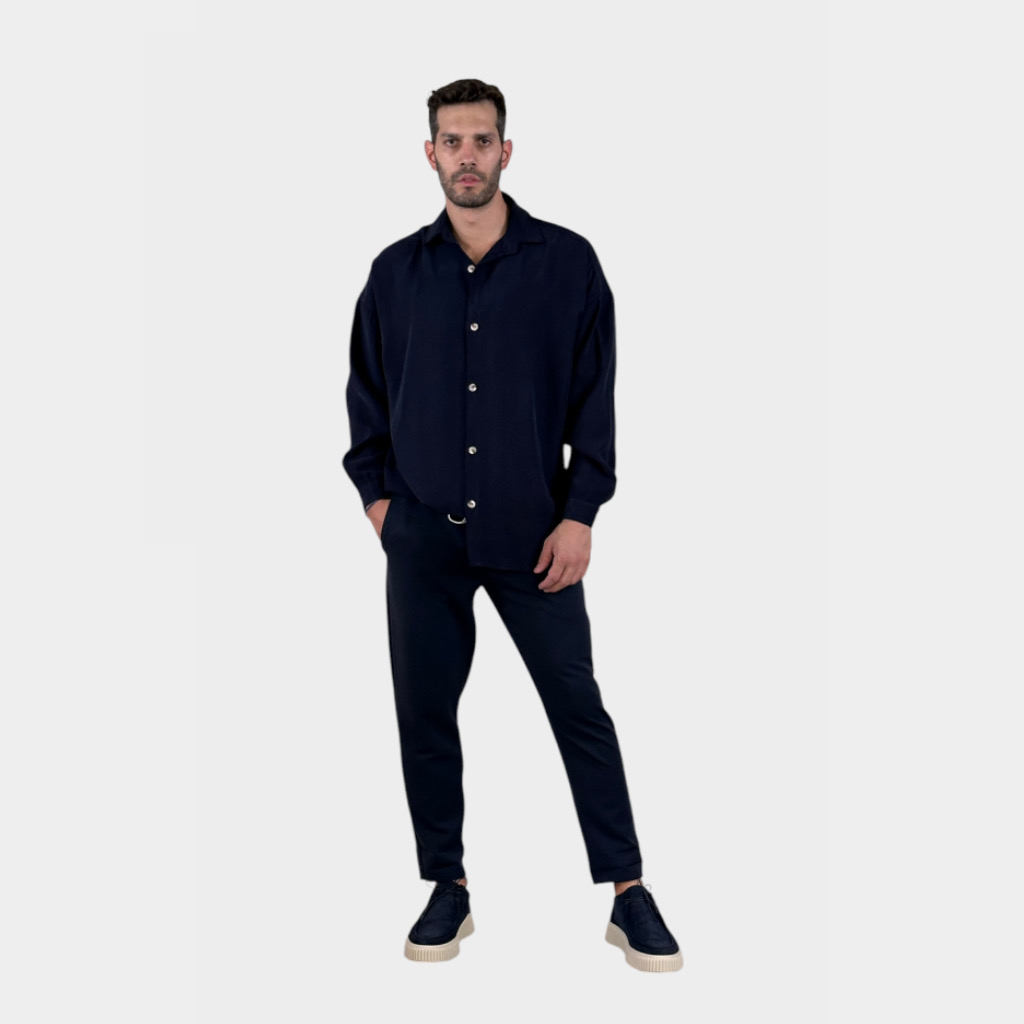 IMG 3315 Πουκάμισο Μπλε Oversize