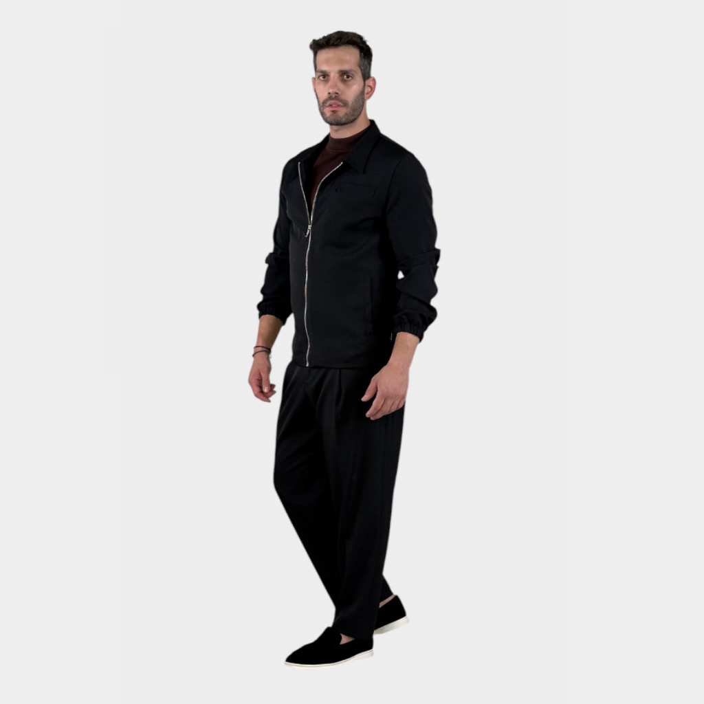 IMG 3341 Takeshy Kurosawa Camicione Con Zip Nero