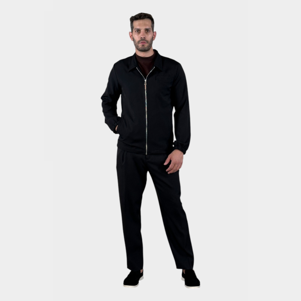 IMG 3343 Takeshy Kurosawa Camicione Con Zip Nero