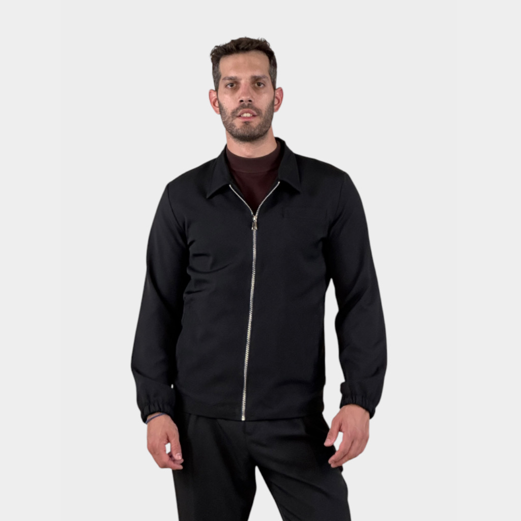 IMG 3347 Takeshy Kurosawa Camicione Con Zip Nero