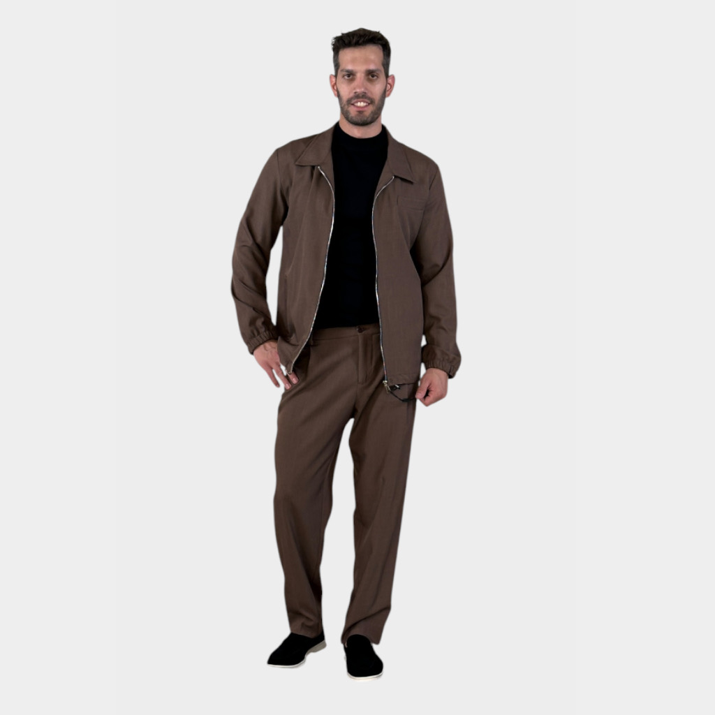 IMG 3455 Takeshy Kurosawa Camicione Con Zip Moro