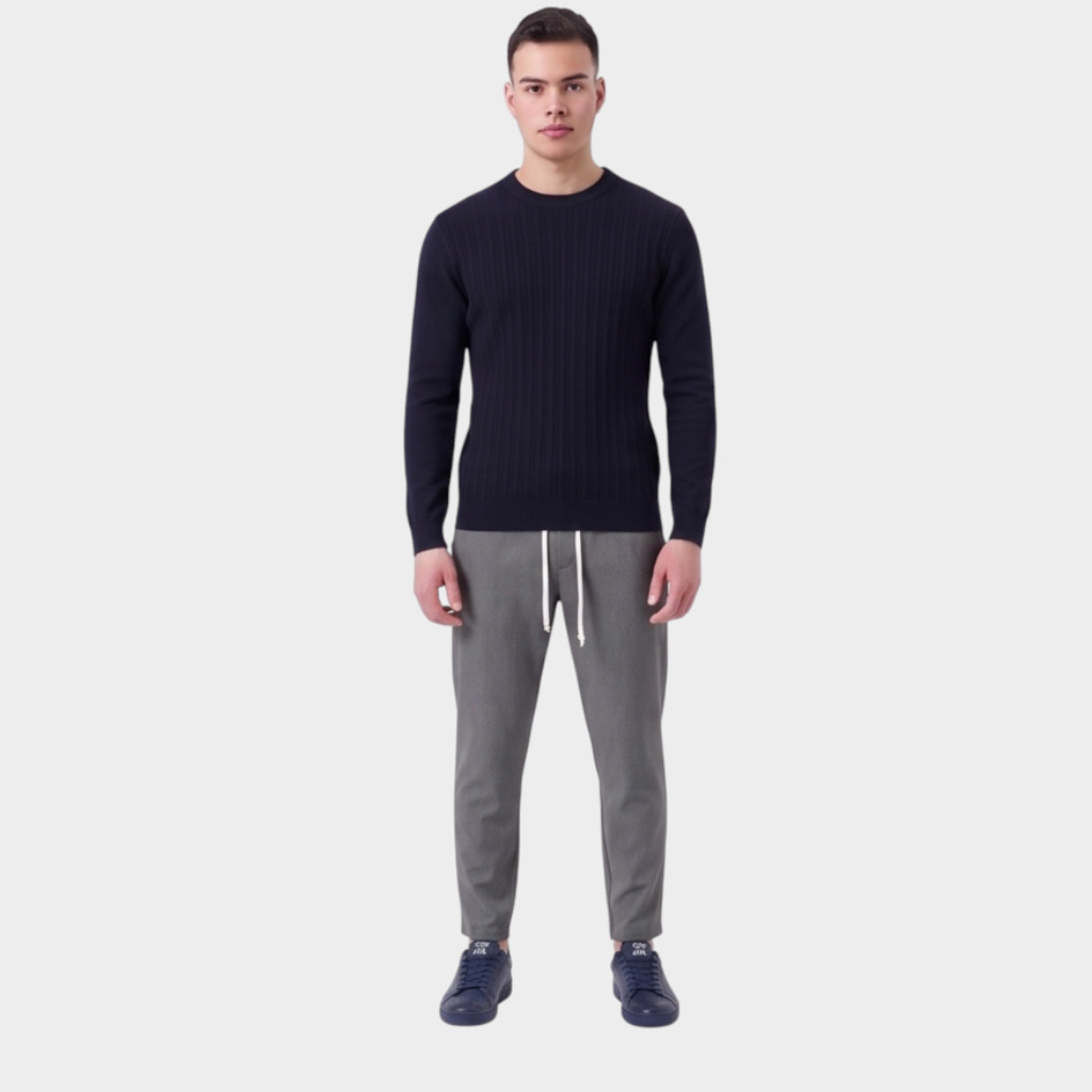 IMG 3736 Παντελόνι Grizio Με Μεση Jogger Carrot fit