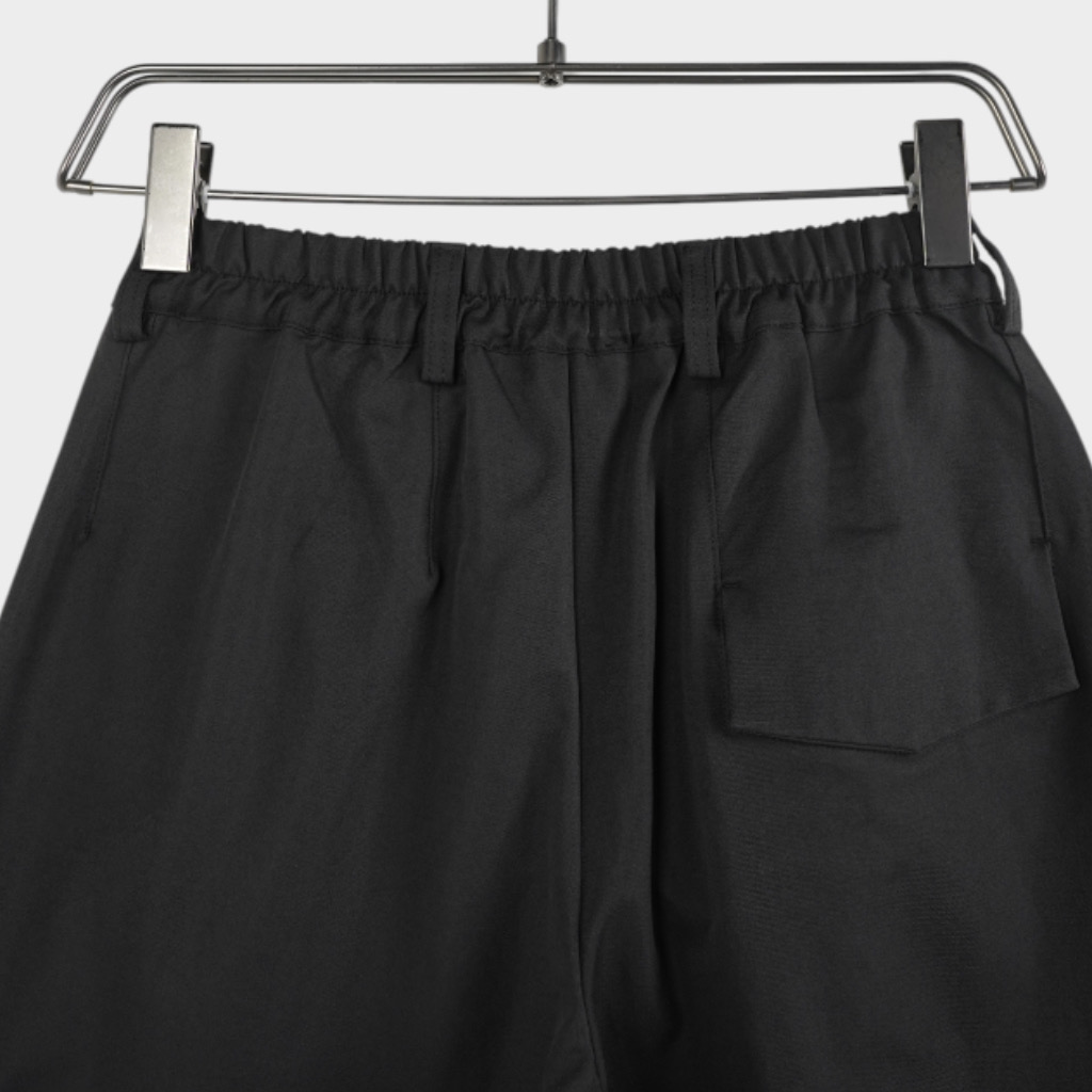 IMG 3759 Παντελόνι Relaxed Fit Με Πιετά Μαύρο