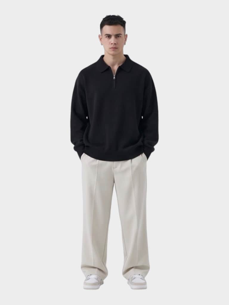 IMG 5171 Παντελόνι Wide Leg Beige